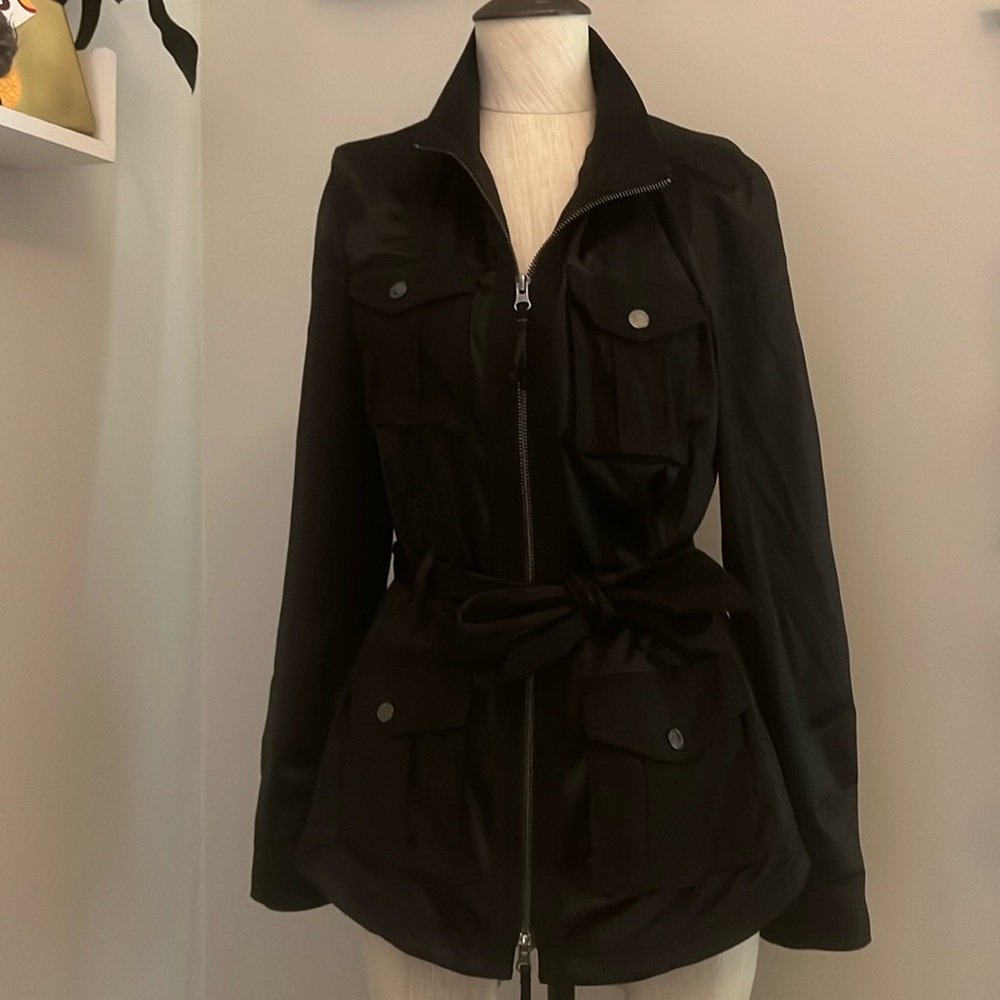WHBM Satin Cargo Jacket